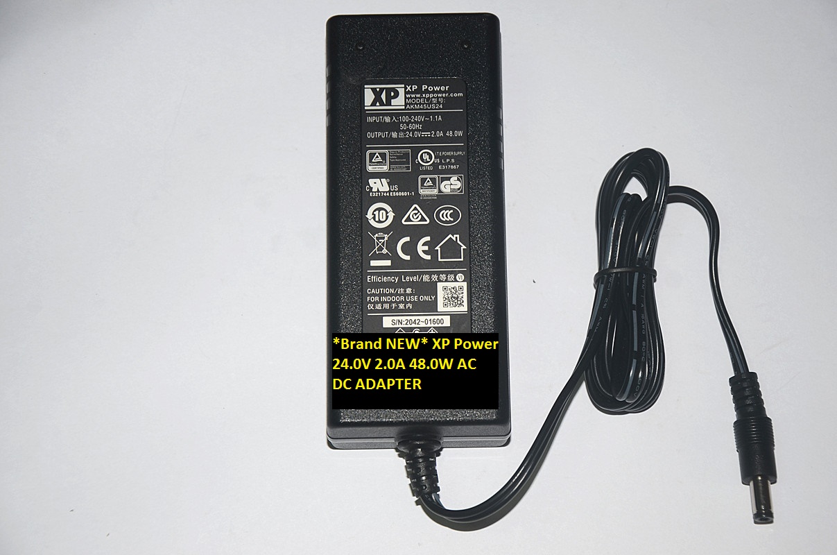 *Brand NEW*5.5*2.5/5.5*2.1 XP Power 48.0W AC DC ADAPTER AKM45US24 24.0V 2.0A - Click Image to Close